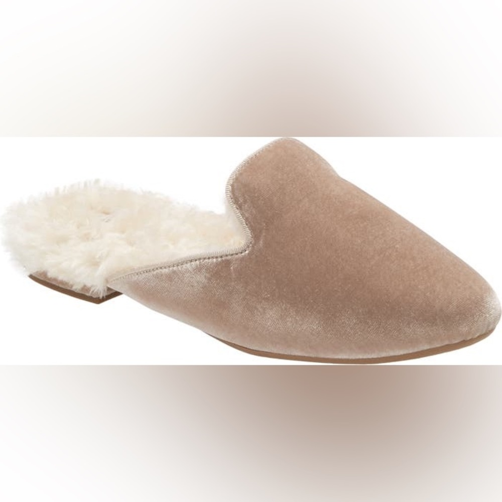 BIRDIES Phoebe Faux Fur Mule in Cream